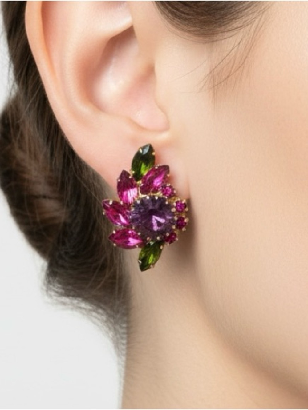 Juliana DeLizza & Elster Crystal Flower
Earrings